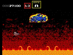 Darius II gameplay screenshot on Master System