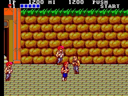 Double Dragon gameplay screenshot on Master System