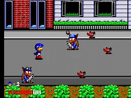 Dynamite Düx gameplay screenshot on Master System