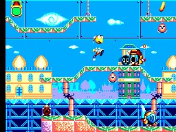 Dynamite Headdy gameplay screenshot on Master System