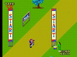 Enduro Racer gameplay screenshot on Master System