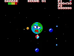 Galactic Protector gameplay screenshot on Master System