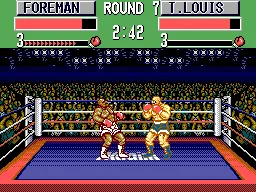 George Foreman's KO Boxing gameplay screenshot on Master System