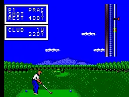 Golfamania gameplay screenshot on Master System