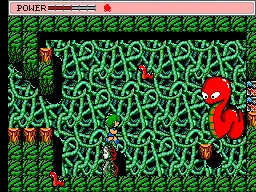 Golvellius: Valley of Doom gameplay screenshot on Master System