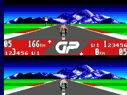 GP Rider gameplay screenshot on Master System