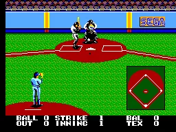 Great Baseball gameplay screenshot on Master System