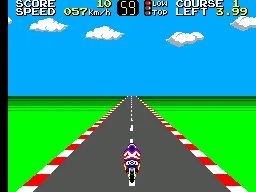Hang On & Astro Warrior gameplay screenshot on Master System