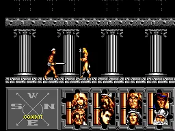 Heroes of the Lance gameplay screenshot on Master System