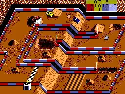 Ivan 'Ironman' Stewart's Super Off Road gameplay screenshot on Master System