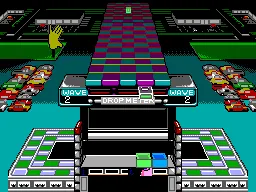 Klax gameplay screenshot on Master System