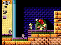 Krusty's Fun House gameplay screenshot on Master System