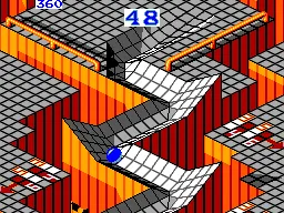 Marble Madness gameplay screenshot on Master System