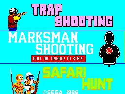 Marksman Shooting & Trap Shooting & Safari Hunt gameplay screenshot on Master System