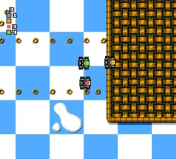 Micro Machines gameplay screenshot on Master System