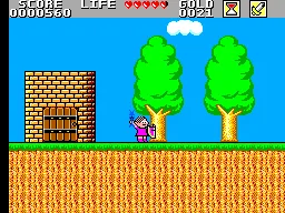 Mônica no Castelo do Dragão gameplay screenshot on Master System