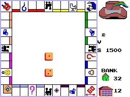 Monopoly gameplay screenshot on Master System
