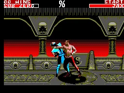 Mortal Kombat II gameplay screenshot on Master System