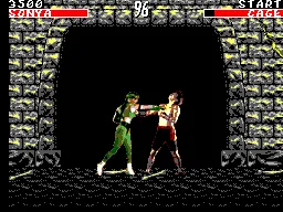 Mortal Kombat gameplay screenshot on Master System