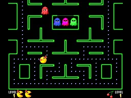 Ms. Pac-Man gameplay screenshot on Master System
