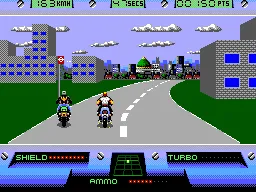 Out Run Europa gameplay screenshot on Master System