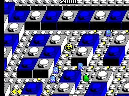 Pac-Mania gameplay screenshot on Master System