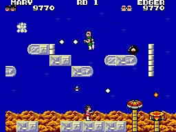 Quartet gameplay screenshot on Master System