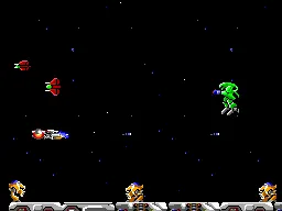 R-Type gameplay screenshot on Master System