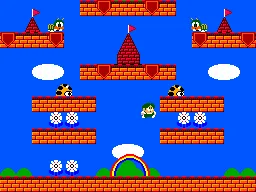 Rainbow Islands gameplay screenshot on Master System