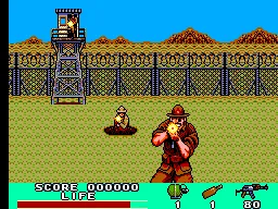 Rambo III gameplay screenshot on Master System
