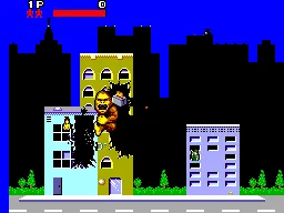 Rampage gameplay screenshot on Master System