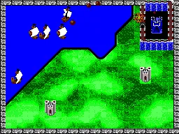 Rampart gameplay screenshot on Master System
