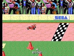 R.C. Grand Prix gameplay screenshot on Master System