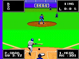 Reggie Jackson Baseball gameplay screenshot on Master System