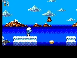 Schtroumpfs Autour du Monde, Les gameplay screenshot on Master System