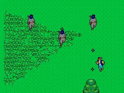 Sega Ninja gameplay screenshot on Master System