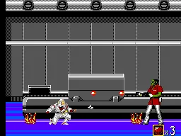 Shadow Dancer gameplay screenshot on Master System