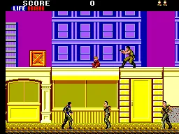 Shinobi gameplay screenshot on Master System