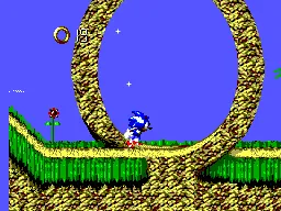 Sonic Blast gameplay screenshot on Master System