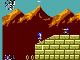 Sonic the Hedgehog 2 gameplay screenshot on Master System