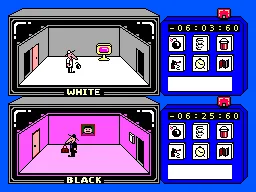 Spy vs. Spy gameplay screenshot on Master System