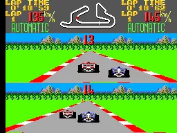Super Monaco GP gameplay screenshot on Master System