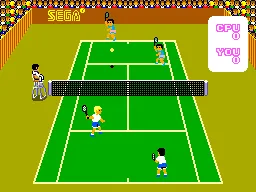 Super Tennis gameplay screenshot on Master System