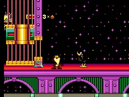Taz in Escape from Mars gameplay screenshot on Master System