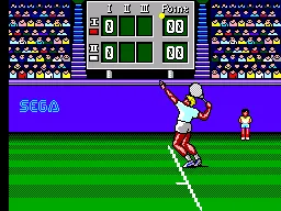 Tennis Ace gameplay screenshot on Master System
