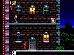 The Flash gameplay screenshot on Master System