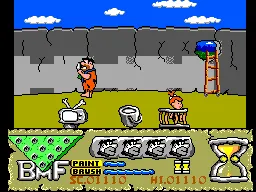 The Flintstones gameplay screenshot on Master System