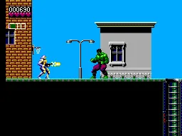 The Incredible Hulk gameplay screenshot on Master System