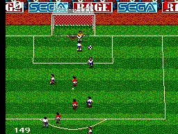 Ultimate Soccer gameplay screenshot on Master System