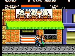 Vigilante gameplay screenshot on Master System
